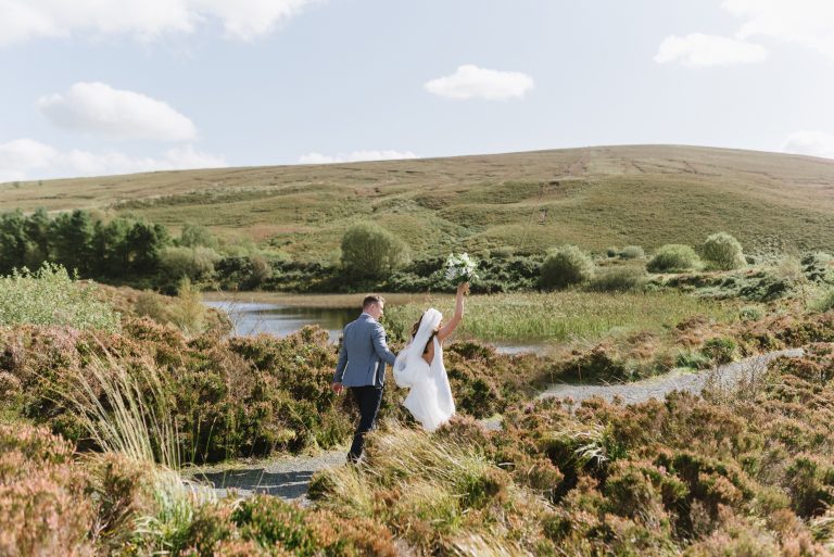 bride and groom at Gortin Glen