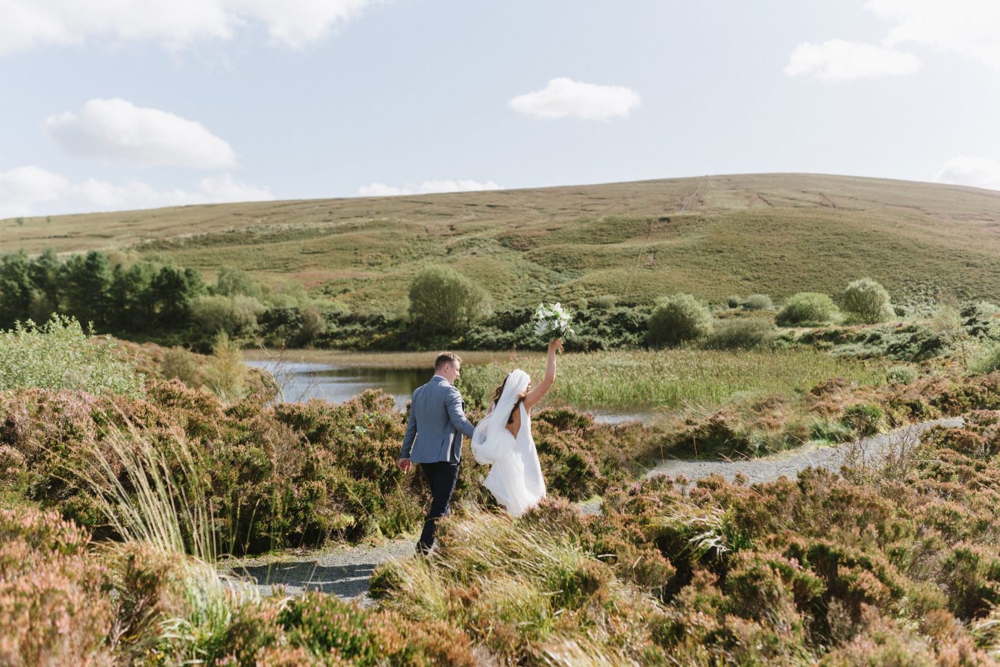 bride and groom at Gortin Glen
