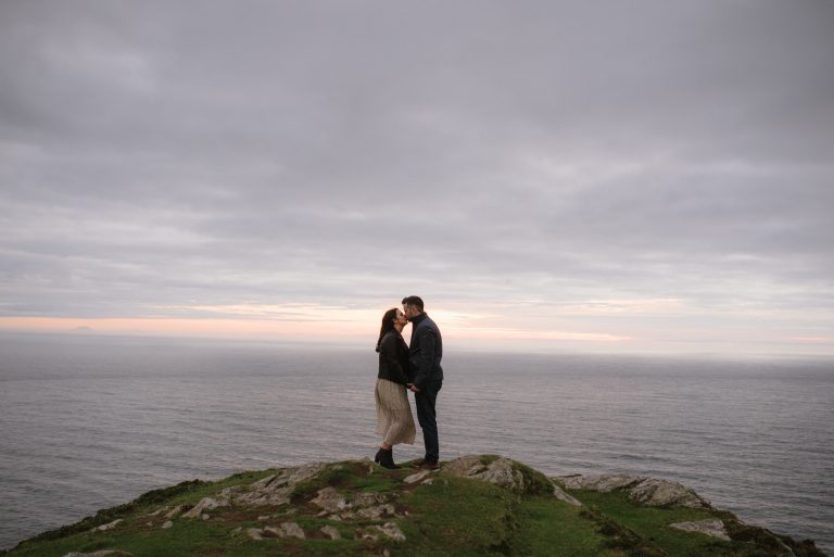 slieve league elopement couple