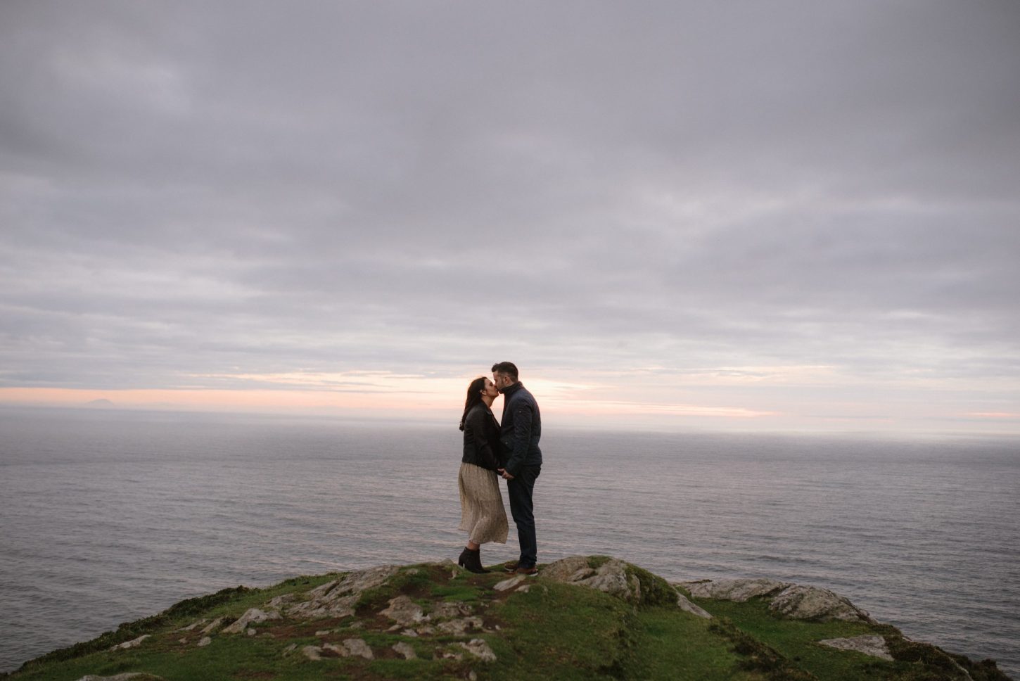 slieve league elopement couple