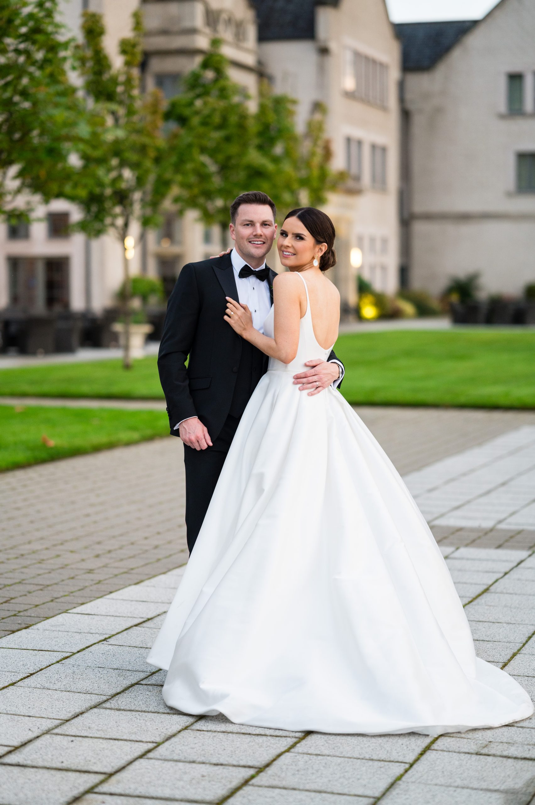 bride and groom at lough erne resort wedding venue